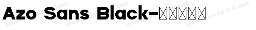 Azo Sans Black字体转换